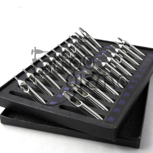 22pcs Stainless Steel Tattoo Tips Set FT RT DT