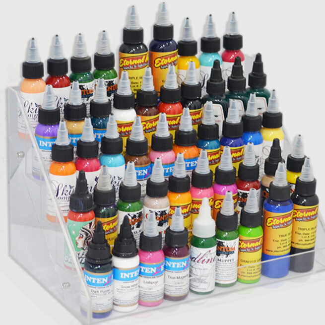Tattoo Ink Display Stand 5tier and 3tier counter top display Aarika