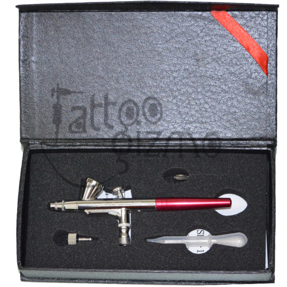 Alba Small Cup Airbrush (AG-136B) Set 0.2mm-0.4mm, Dual Action Gravity Feed Airbrush