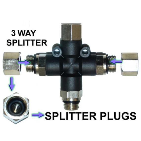 3 Way Air Splitter Airbrush Connector