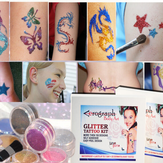 Glitter Tattoo Kit by AEROGRAPH BODY ART