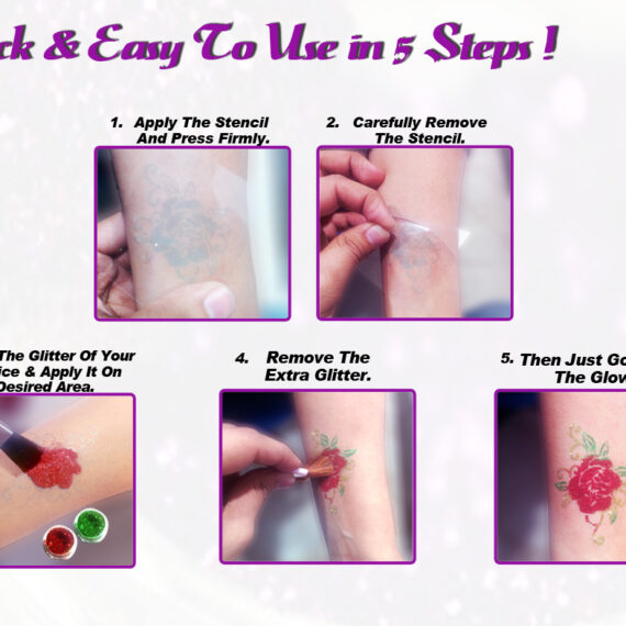Glitter Tattoo Kit by AEROGRAPH BODY ART