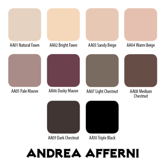The Andrea Afferni Portrait 10 color set of 1 Oz Each from Eternal
