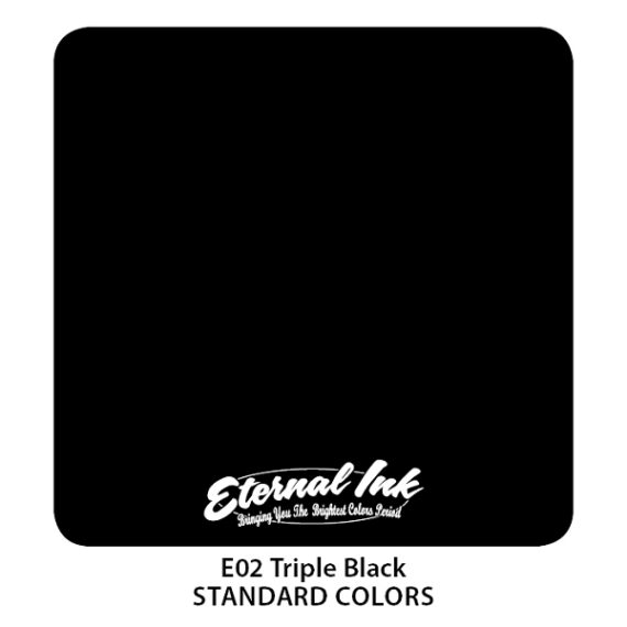 Eternal Triple Black Tattoo Ink 1 Oz Bottle