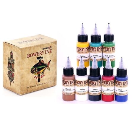 Intenze Bowery Tattoo Ink 8 Color Set (1 Oz Each Color)