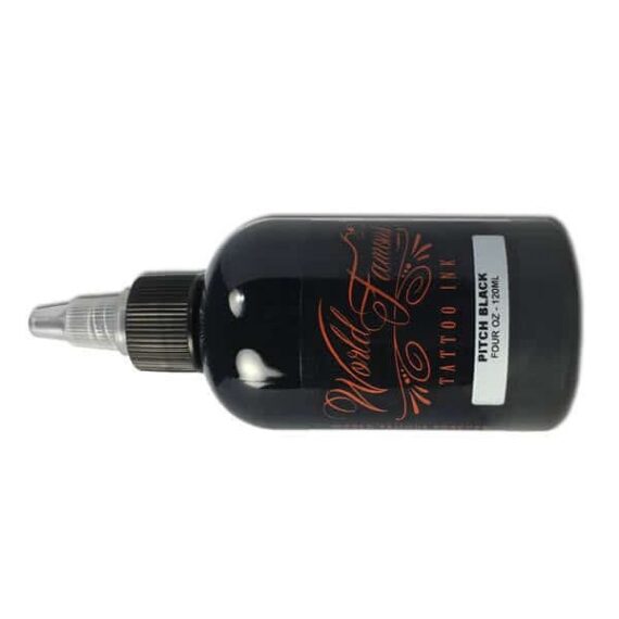 World Famous Pitch Black Tattoo Ink 4Oz Bottle