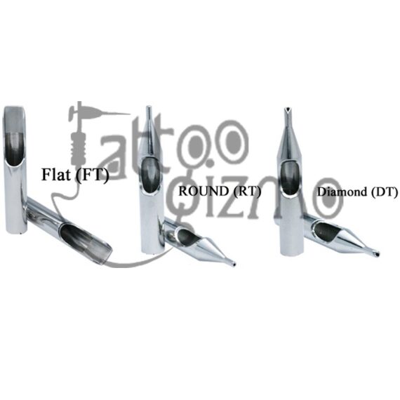 10pcs Stainless Steel Tattoo Tips Set FT RT DT