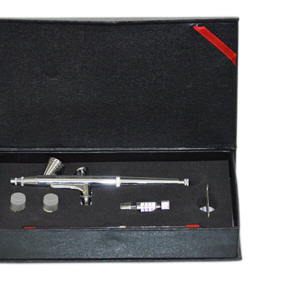 Alba Small Cup Set Airbrush (AG-135S) Set 0.2mm, 0.3mm, & 0.5mm Dual Action Gravity Feed Airbrush