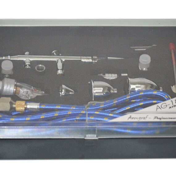 Falcon Micro Flexi Cup Suite Airbrush (AG-186R) Set 0.2mm & 0.3mm & 0.5mm Dual Action Gravity Feed Airbrush