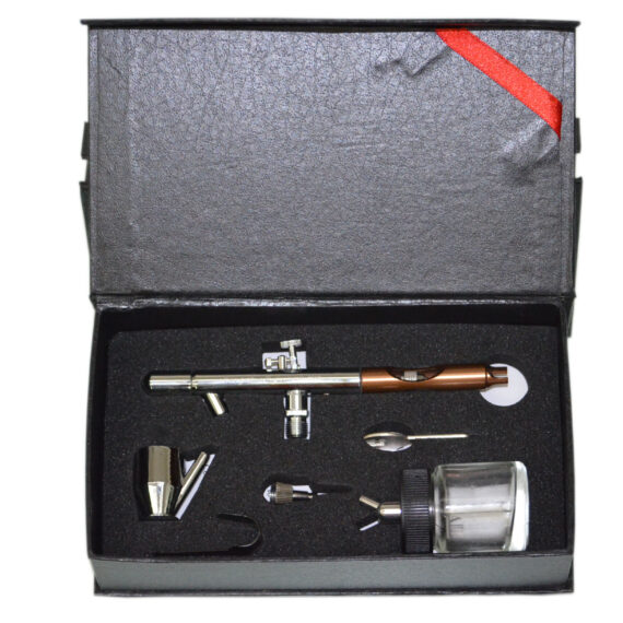 Rainbow Airbrush (AG-129A) Set 0.35mm Dual Action Bottom Feed Airbrush