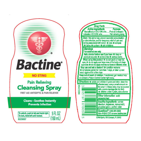 Bactine Pain Relieving Cleansing Spray