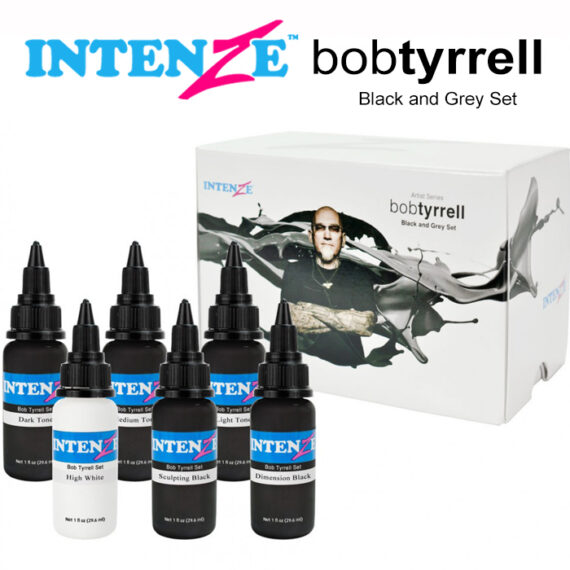 Bob Tyrrell The Master of Black and Grey Set, 6 Bottle, (1 Oz Each)