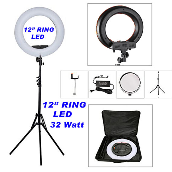 Big LED 12 inch Ring Light with Tripod Floor Stand (32 Watt)