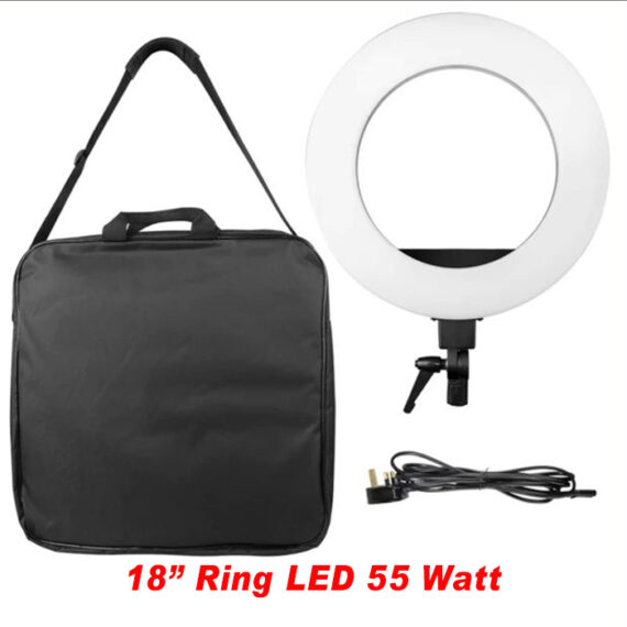 Big LED 18 inch Ring Light with Tripod Floor Stand (55 Watt)