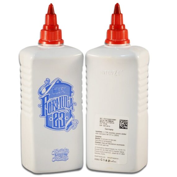 Formula 23 Black Tattoo Ink by Intenze Ink - 10oz Bottle