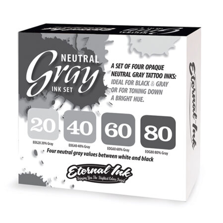 Eternal Neutral Grey Ink Set - 4 bottles of 1oz Each