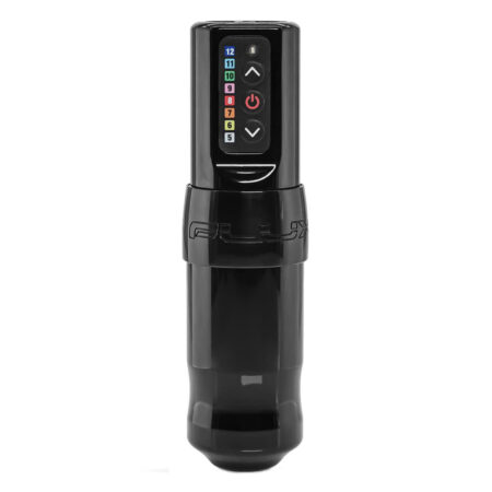 F K Iron Flux Tattoo Machine with Power Bolt - Chromium