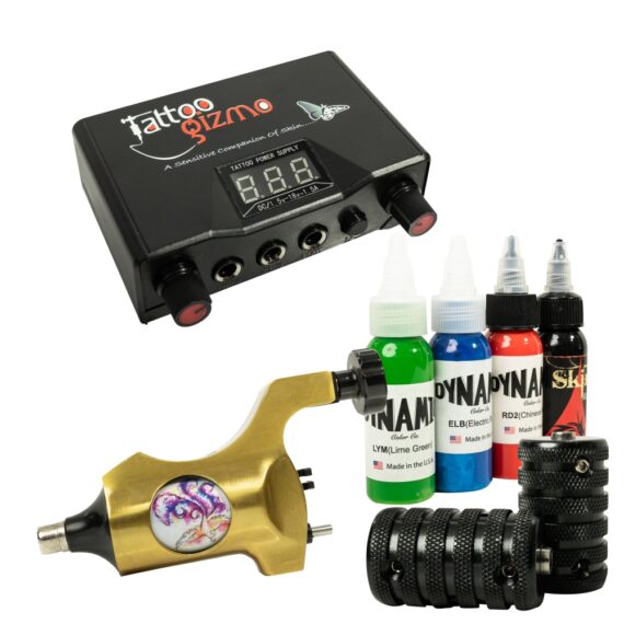 Tattoo Gizmo Nova Rotary Machine with Binary Power Supply Kit
