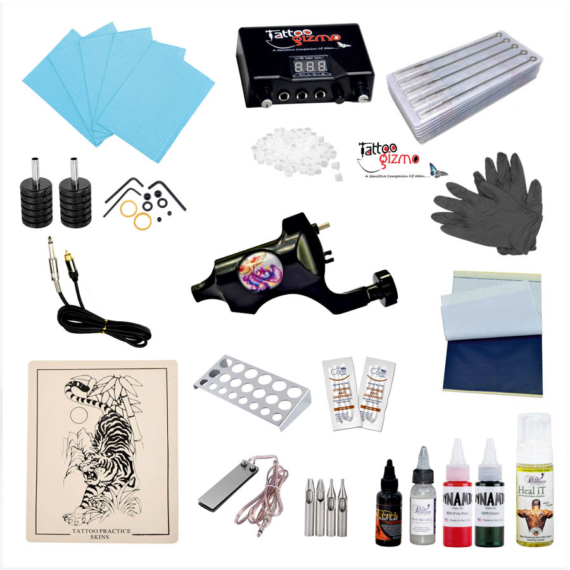 Tattoo Gizmo Nova Rotary Machine with Binary Power Supply Kit