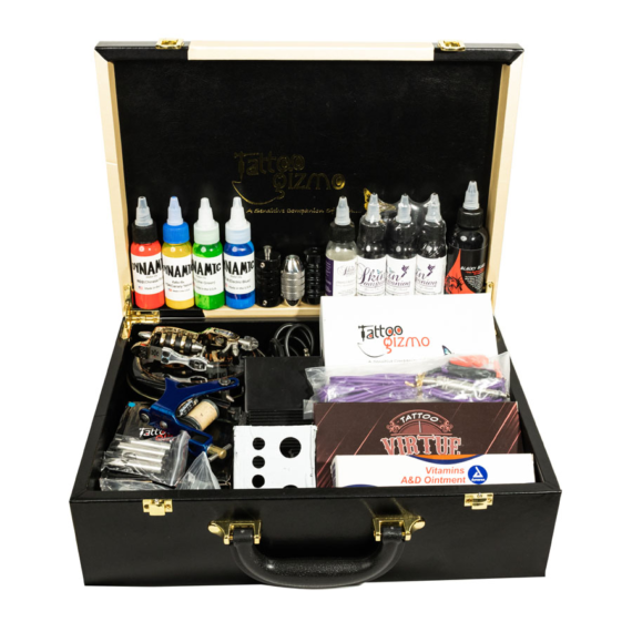 Tattoo Gizmo Primus Style Direct Drive Rotary Machine and one Coil with Rainbow Power Supply Kit