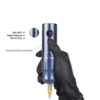 Falcon1 Professional Single Button Wireless Tattoo Machine(Round Grip Blue)
