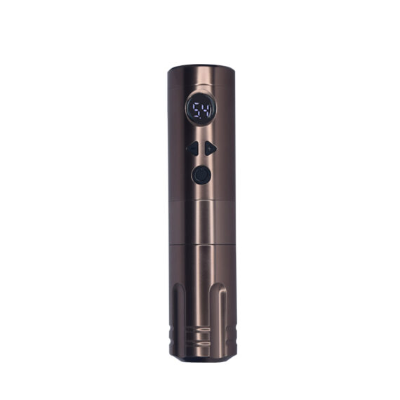 Falcon 3 Wireless Tattoo Pen Machine (Flat Grip Coffee)