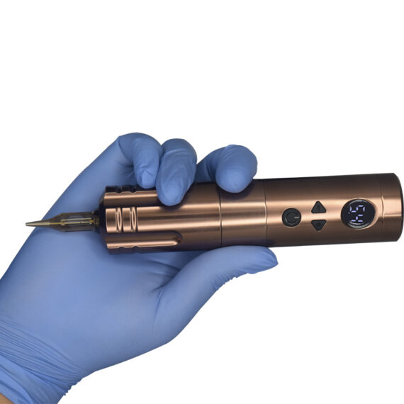 Falcon 3 Wireless Tattoo Pen Machine (Flat Grip Coffee)