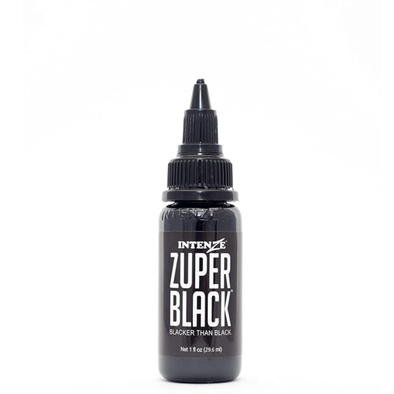 Intenze Zuper Black Tattoo Ink - 1 Oz