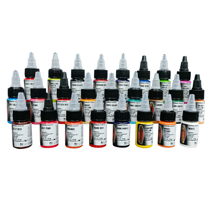 Buy 100 Authentic eternal tattoo ink set 3 Colors 1 Oz Blue Yellow  Red  Online at Lowest Price in Ubuy India 123688456636