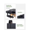 TG-3 Fold Portable Wooden Tattoo Bed