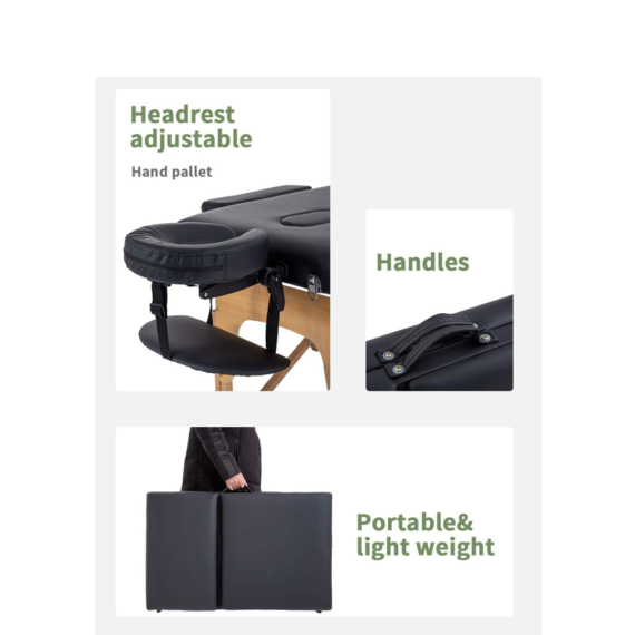 TG-3 Fold Portable Wooden Tattoo Bed