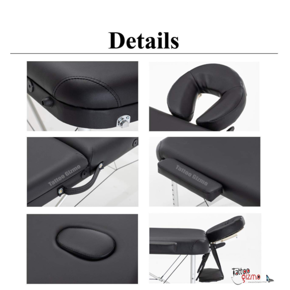 TG-2 Fold Portable Aluminum Tattoo Bed