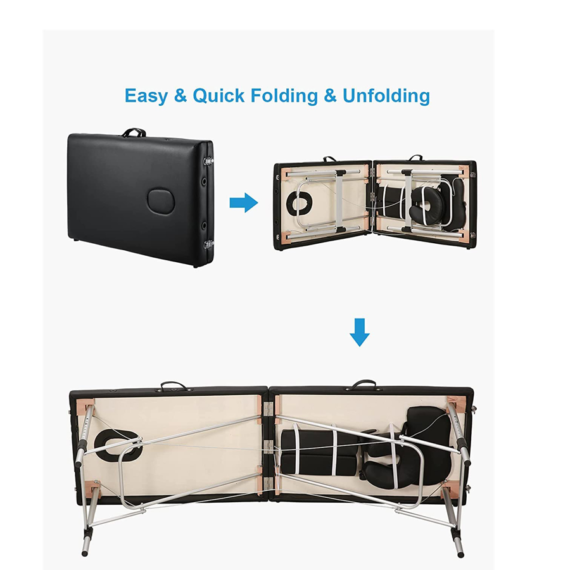 TG-2 Fold Portable Aluminum Tattoo Bed