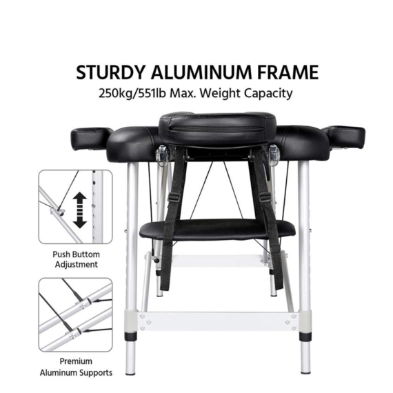 TG-2 Fold Portable Aluminum Tattoo Bed