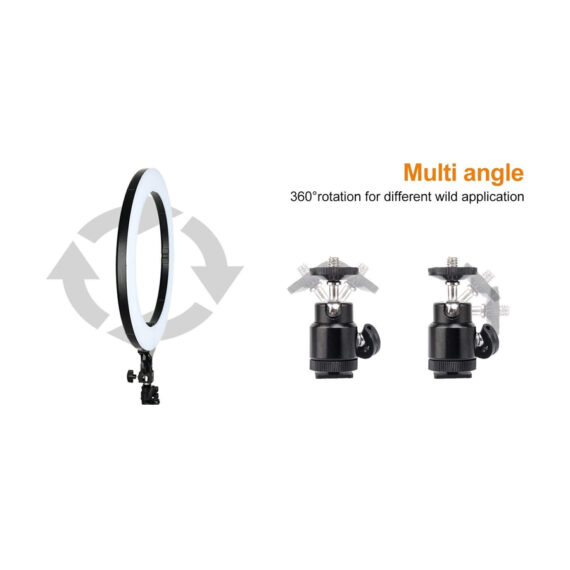 LED Ring Light with Tripod Floor Stand - 18 inch