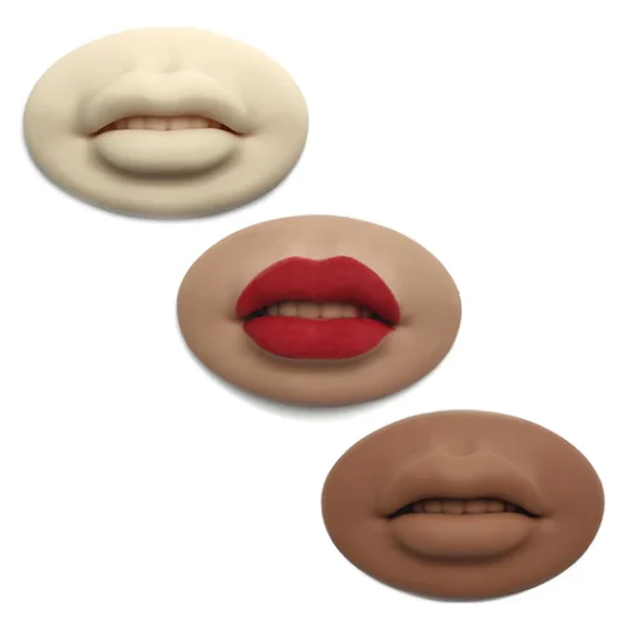 Fake Silicone Tattoo Lips Practice Skin