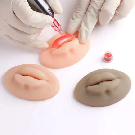 Fake Silicone Tattoo Lips Practice Skin