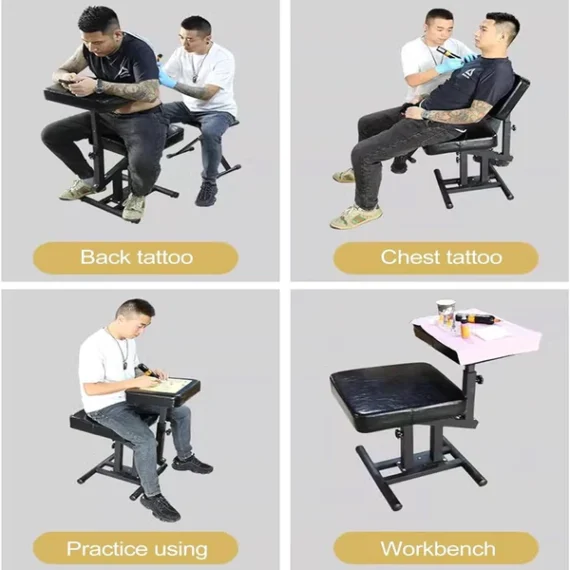 Double Panel Tattoo Arm Rest Adjustable Chair